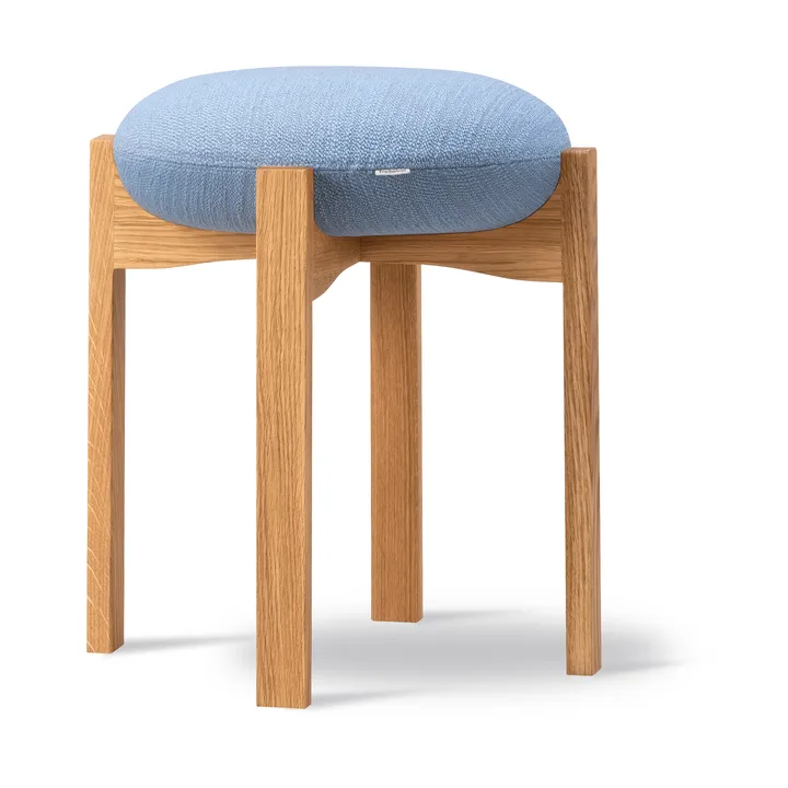 Pioneer σκαμπό χαμηλό - Odino PV82 light blue-λακαρισμένη δρυς - Fredericia Furniture