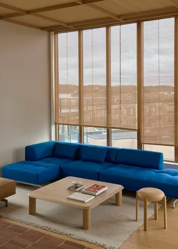 Pioneer σκαμπό χαμηλό - Δέρμα Vegeta 90-λακαρισμένη δρυς - Fredericia Furniture