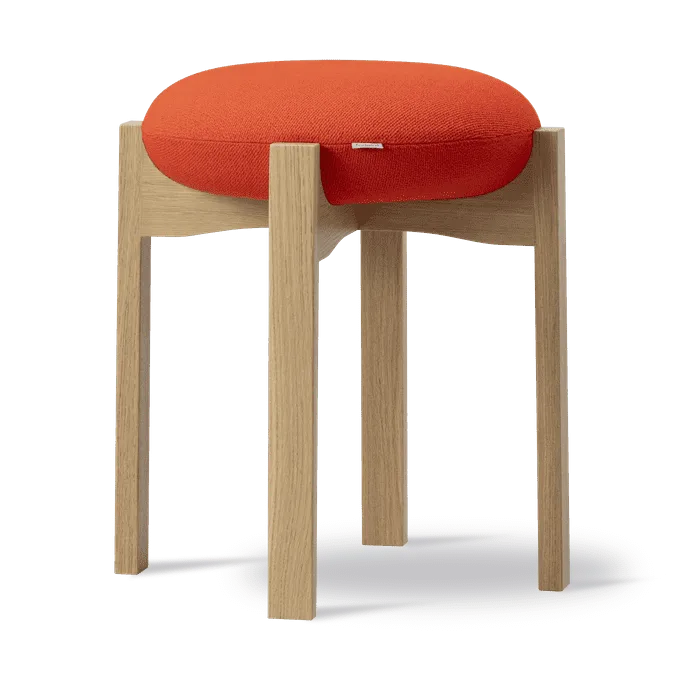 Pioneer σκαμπό χαμηλό - Vidar 542-λουστραρισμένος δρυς - Fredericia Furniture