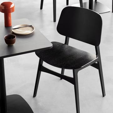Søborg wood καρέκλα - Μαύρη λουστραρισμένη δρυς-μαύρη δρύινη βάση - Fredericia Furniture