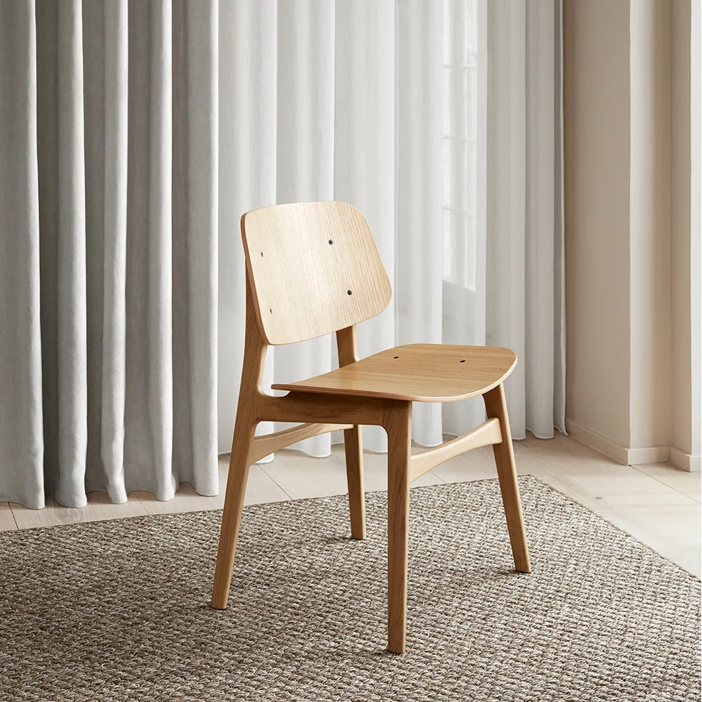 Søborg wood καρέκλα, Λουστραρισμένη δρυς Fredericia Furniture