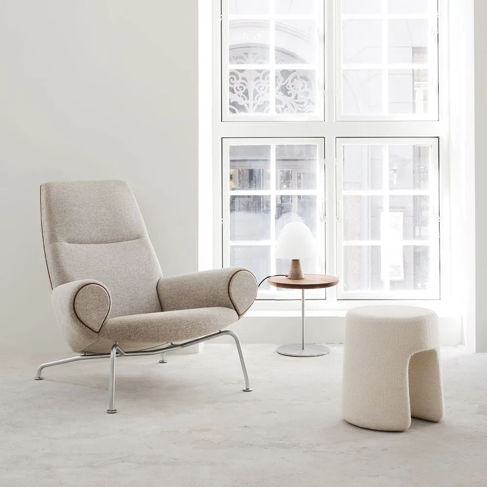 Sequoia σκαμπό, Hallingdal 110 γκρι Fredericia Furniture