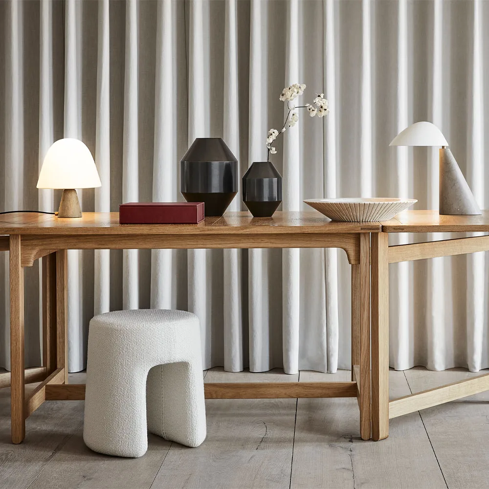 Sequoia σκαμπό, Hallingdal 110 γκρι Fredericia Furniture