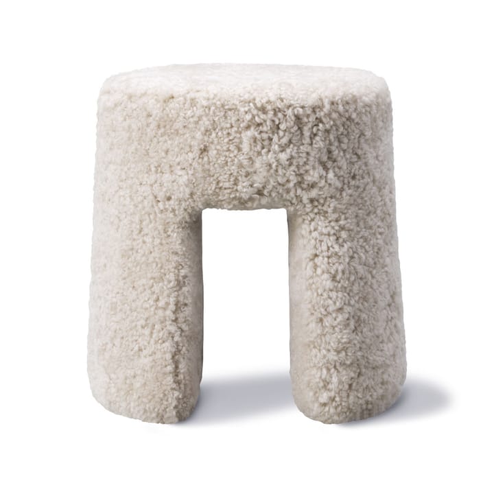 Sequoia σκαμπό - Δέρμα προβάτου moonlight - Fredericia Furniture