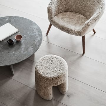 Sequoia σκαμπό - Δέρμα προβάτου moonlight - Fredericia Furniture