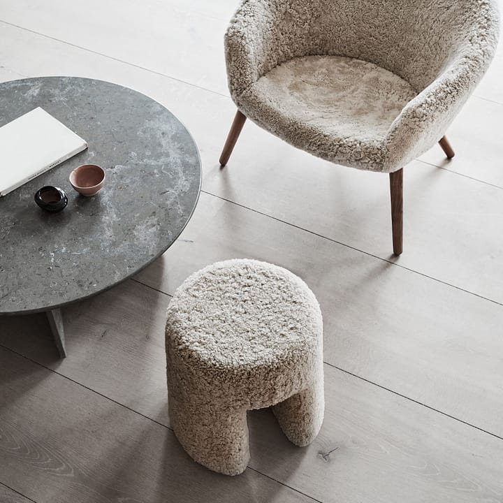 Sequoia σκαμπό, Δέρμα προβάτου moonlight Fredericia Furniture