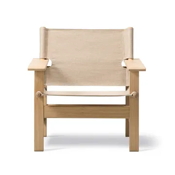 The Canvas Chair πολυθρόνα - Canvas φυσικό-ανοιχτό λαδωμένη δρύινη βάση - Fredericia Furniture