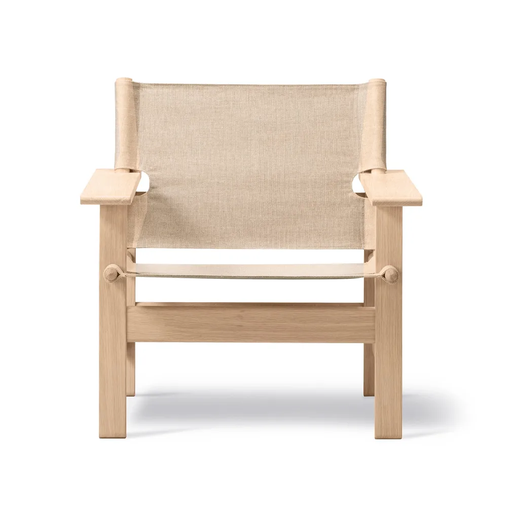 The Canvas Chair πολυθρόνα, Canvas φυσικό-σαπουνισμένη δρύινη βάση Fredericia Furniture