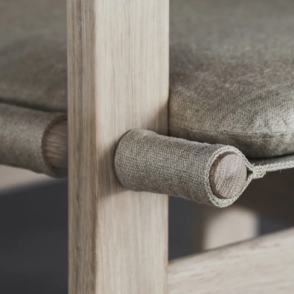 The Canvas Chair πολυθρόνα, Canvas φυσικό-ανοιχτό λαδωμένη δρύινη βάση, συμπ. canvas μαξιλάρι Fredericia Furniture