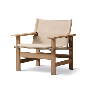 The Canvas Chair πολυθρόνα - Canvas φυσικό-ανοιχτό λαδωμένη δρύινη βάση, συμπ. canvas μαξιλάρι - Fredericia Furniture