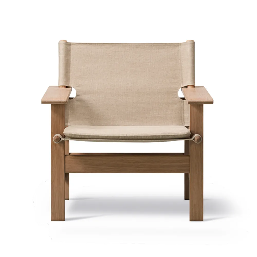 The Canvas Chair πολυθρόνα, Canvas φυσικό-ανοιχτό λαδωμένη δρύινη βάση, συμπ. canvas μαξιλάρι Fredericia Furniture