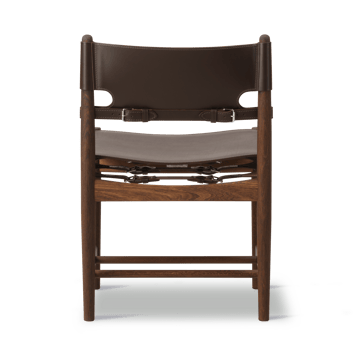 Η καρέκλα τραπεζαρίας The Spanish Dining Chair - Δέρμα σκούρο καφέ-καπνισμένη δρυς - Fredericia Furniture