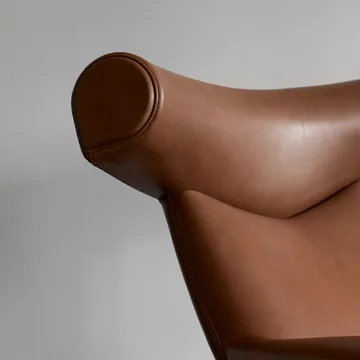 Wegner Ox πολυθρόνα - Δερμάτινο Max 95-χρώμιο - Fredericia Furniture