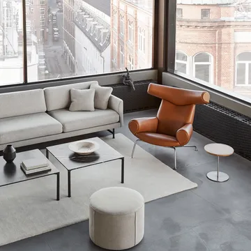 Wegner Ox πολυθρόνα - Δερμάτινο Max 98-χρώμιο - Fredericia Furniture