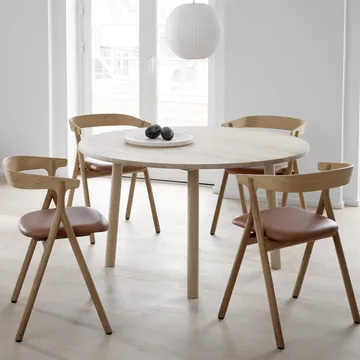 Yksi 3341 καρέκλα - Canvas 114 άμμος-λουστραρισμένος δρυς - Fredericia Furniture