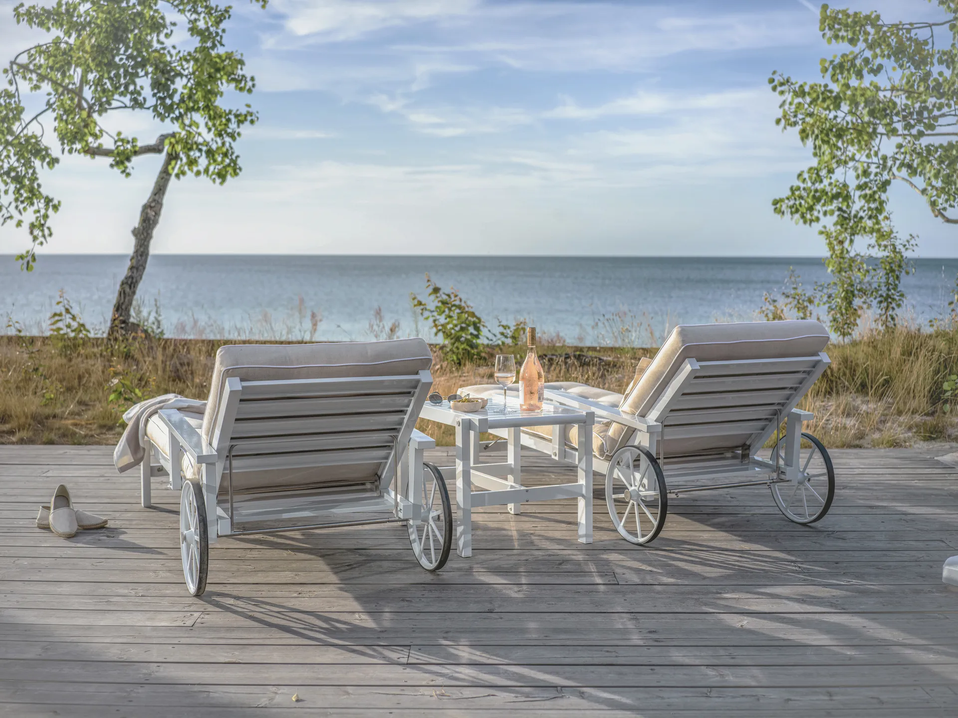 49 τροχήλατο τραπέζι, Λευκό, 50x46 εκ. Fri Form