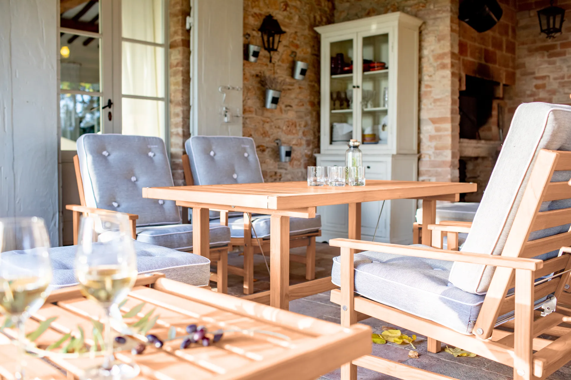 49 τροχήλατο τραπέζι, Redwood, 48x45 εκ. Fri Form