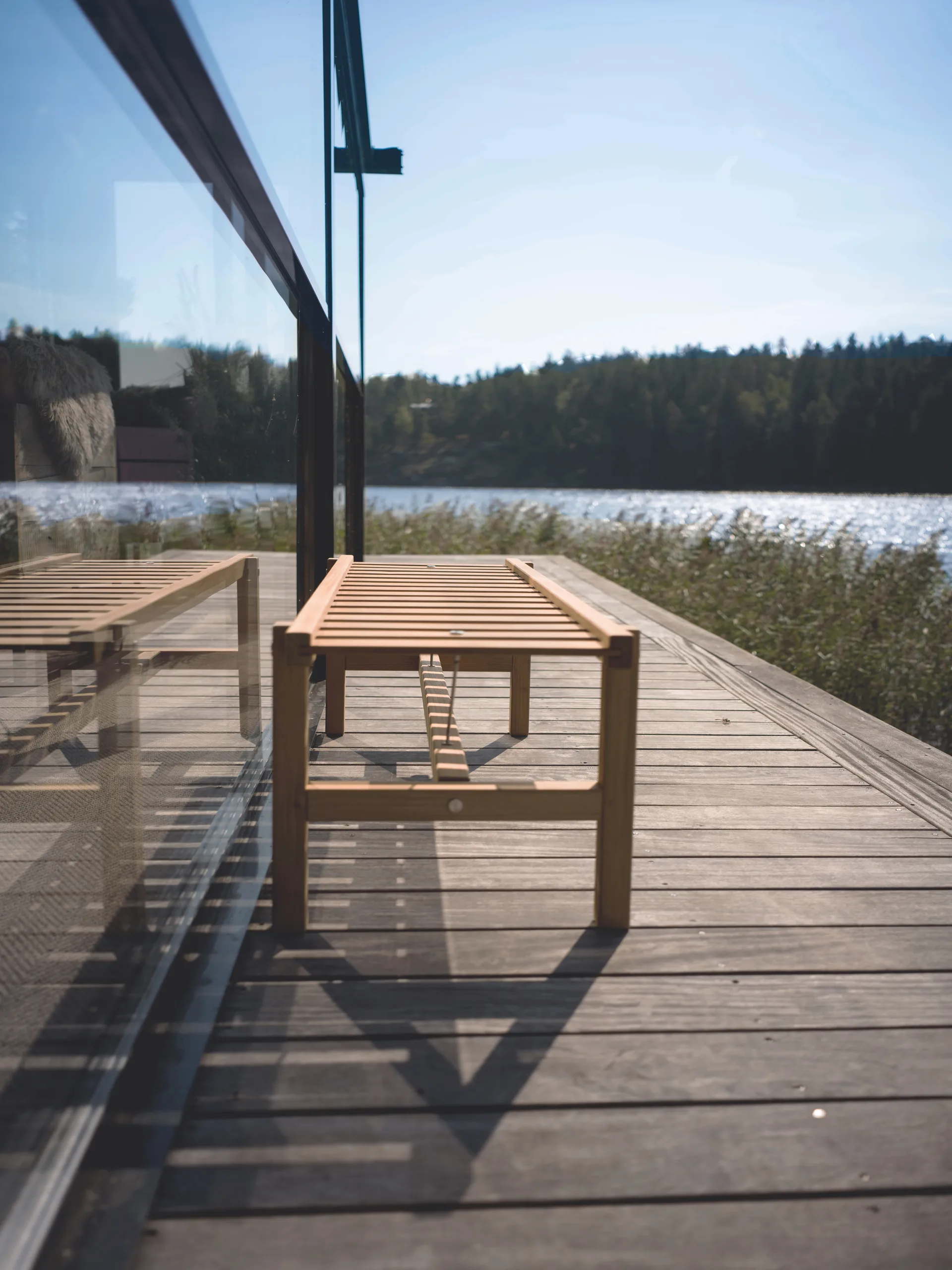 68 επιπλέον πλάκα με πόδια, Teak, 135 εκ. Fri Form