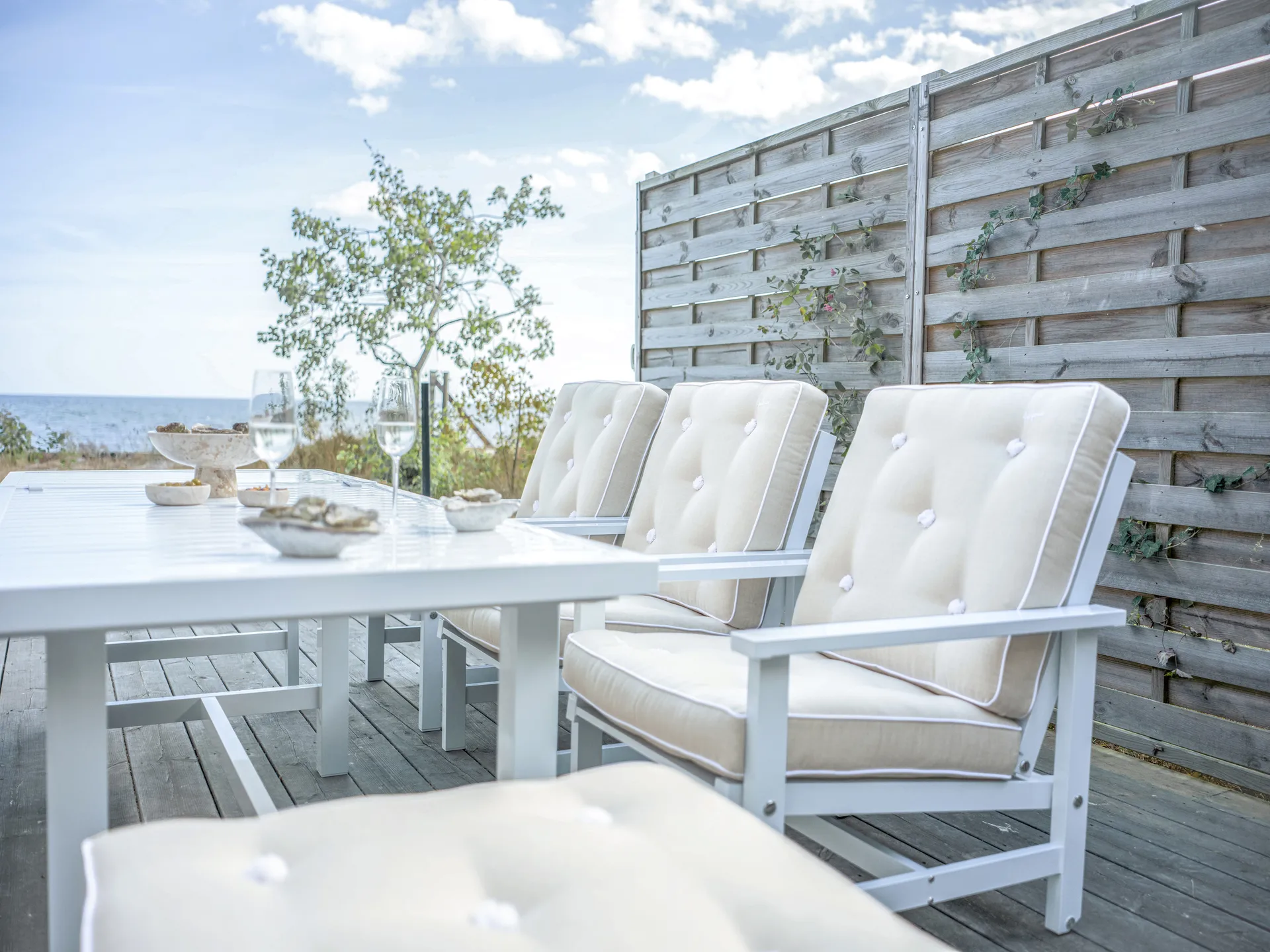 68 επιπλέον πλάκα με πόδια, White, 142x80x72 εκ. Fri Form