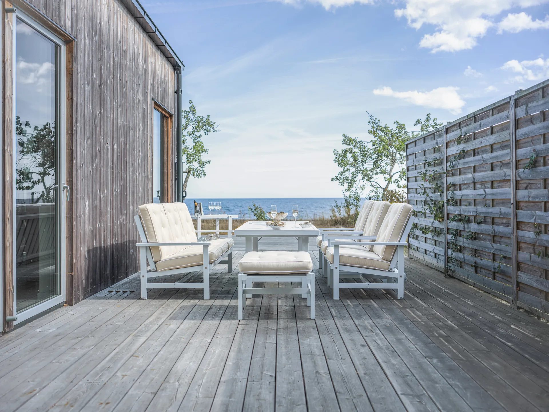 68 επιπλέον πλάκα με πόδια, White, 142x80x72 εκ. Fri Form