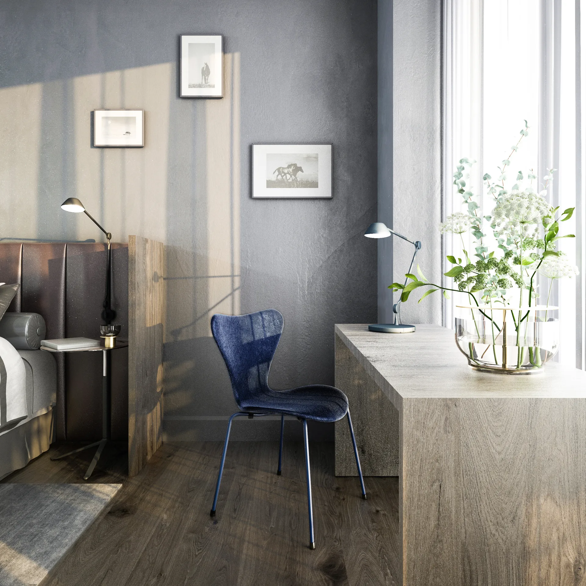 AQ01 φωτιστικό τοίχου, Μαύρο Fritz Hansen