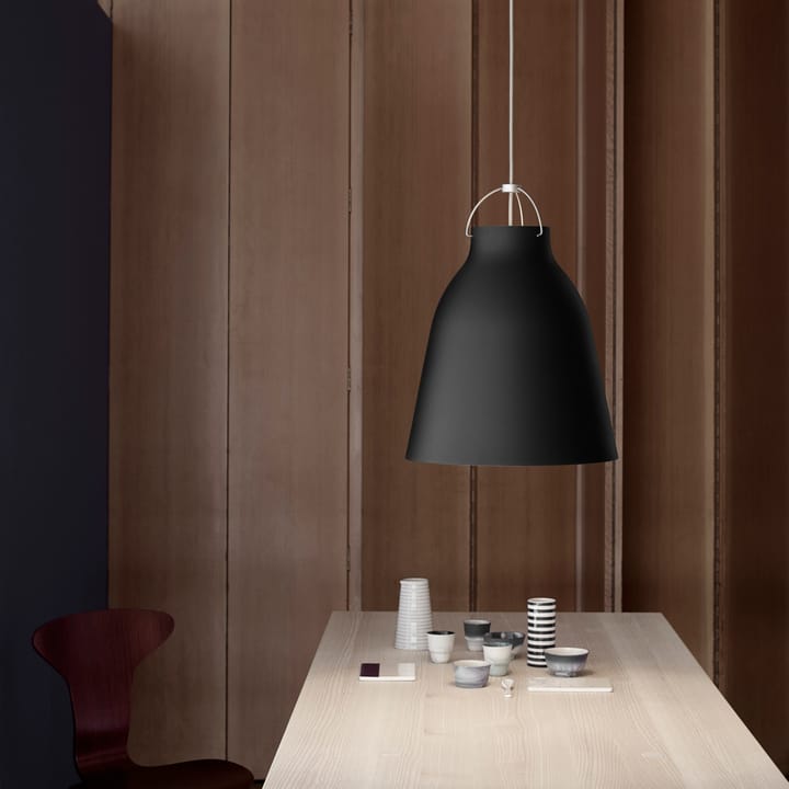 Caravaggio P3 κρεμαστό φωτιστικό ματ, Μαύρο Fritz Hansen