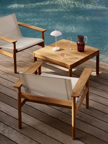 Clam φορητό επιτραπέζιο φωτιστικό 31 cm - White - Fritz Hansen