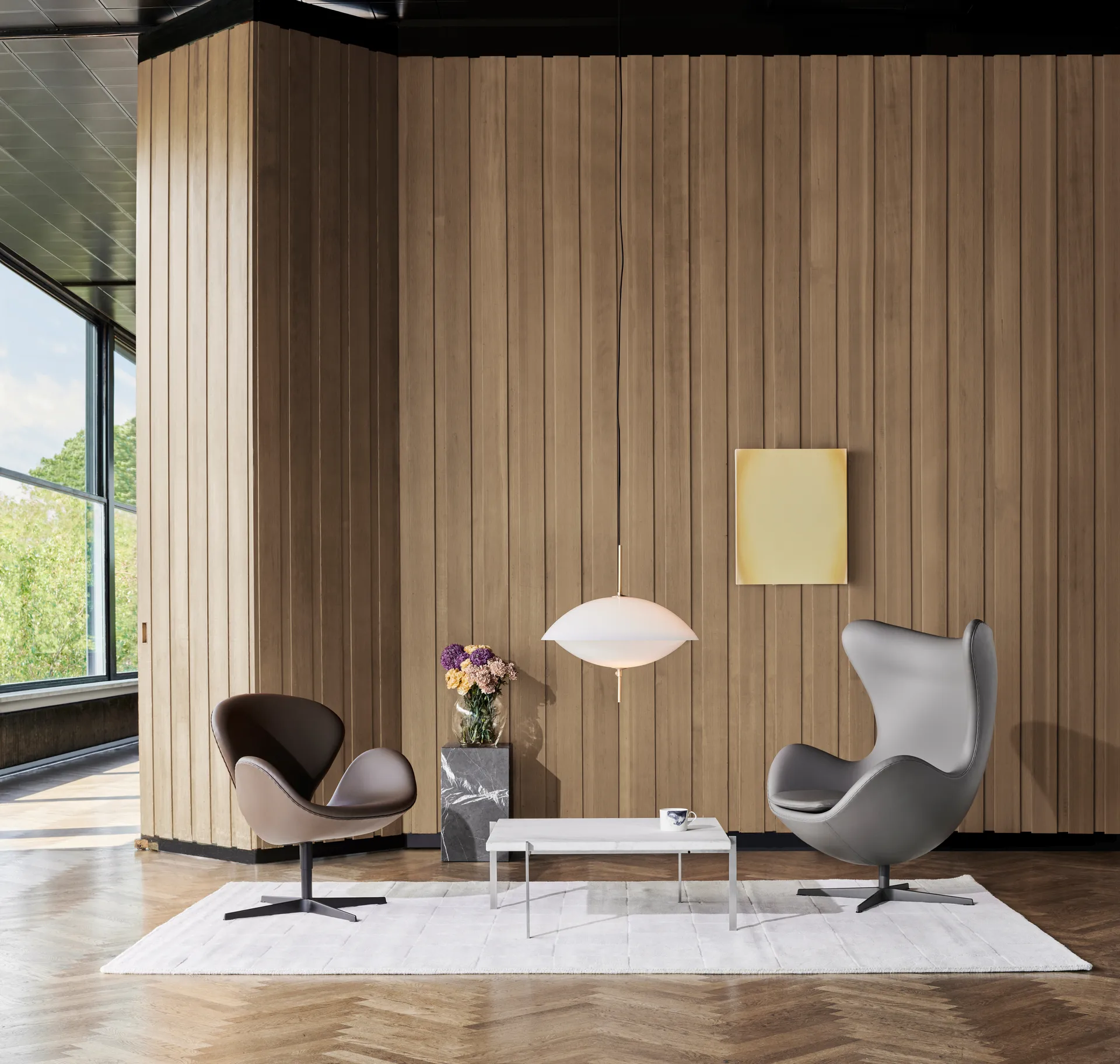 Clam φωτιστικό κρεμαστό, Ø 44 cm Fritz Hansen