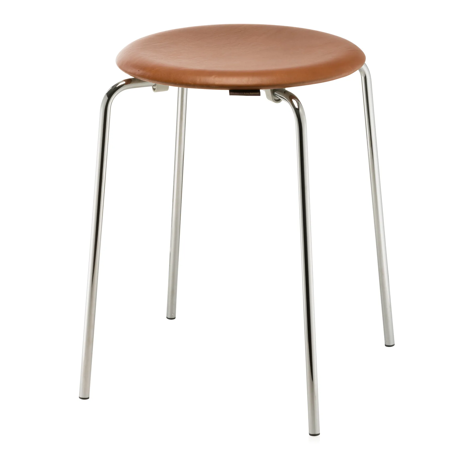 Dot δερμάτινο σκαμπό, Wild leather walnut Fritz Hansen