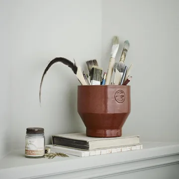 Edge γλάστρα (εσωτερικού χώρου) Ø15 cm - Burned red - Fritz Hansen