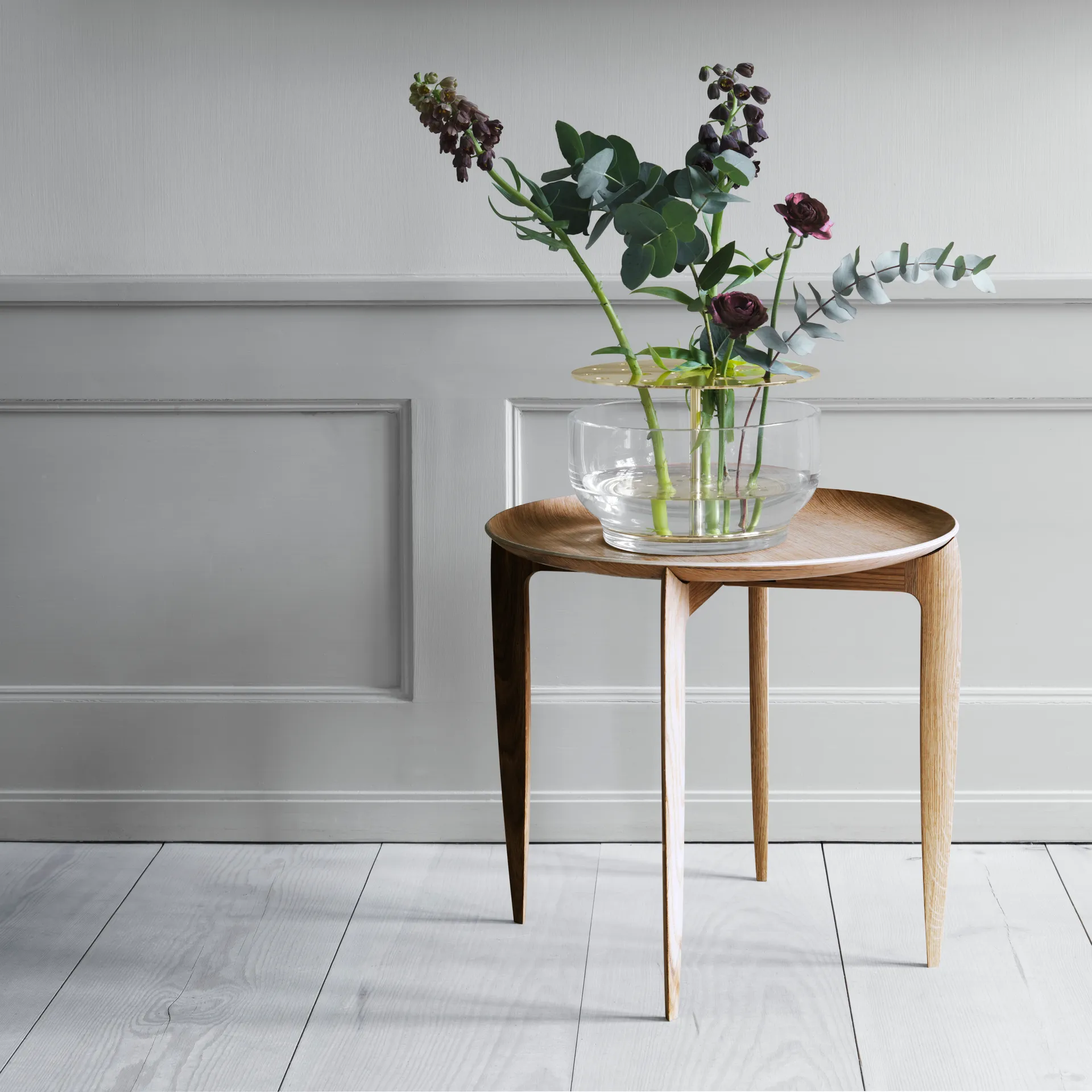 Foldable δίσκος τραπέζι Ø 45 cm, Δρυς Fritz Hansen