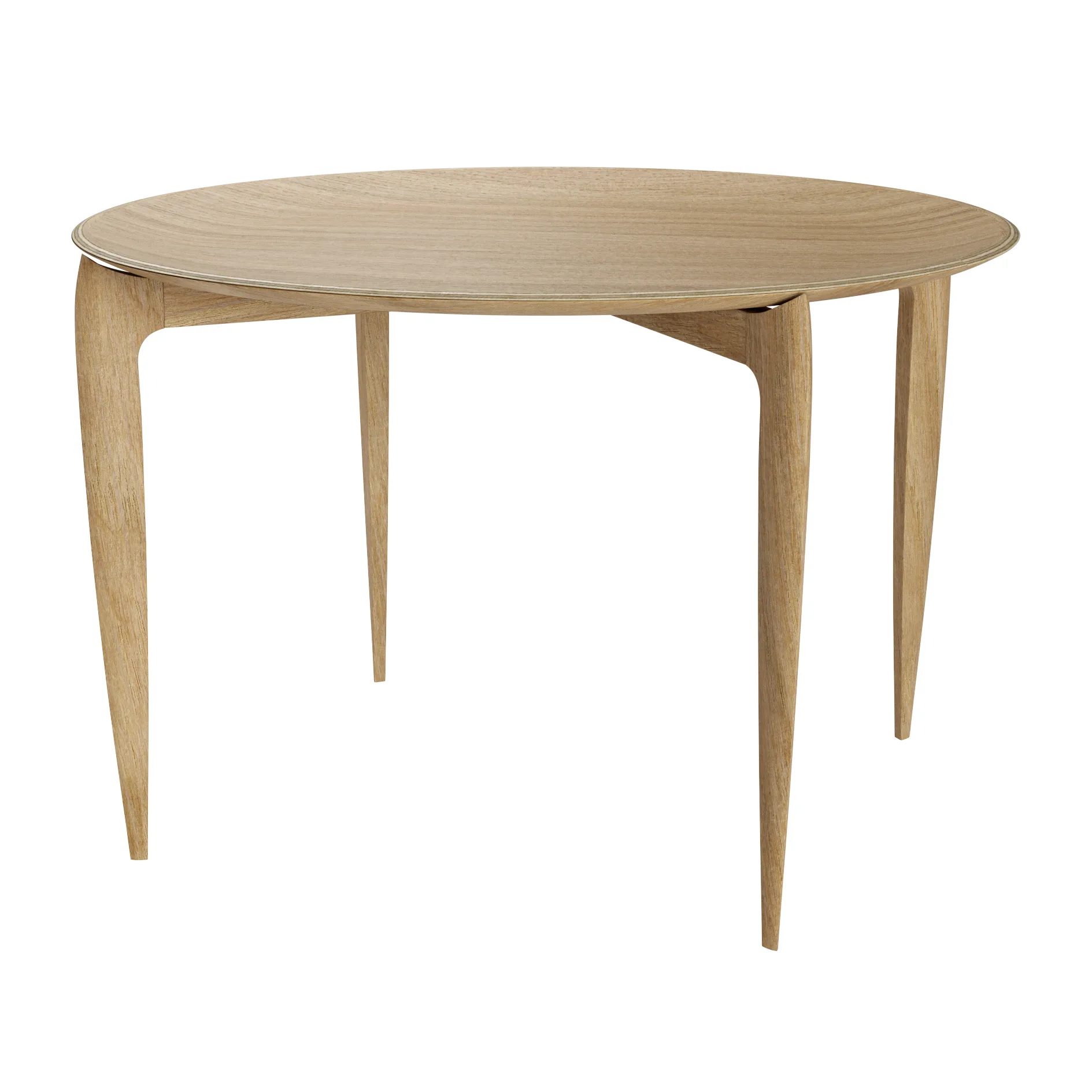 Foldable δίσκος τραπέζι Ø 60 cm, Oiled oak Fritz Hansen