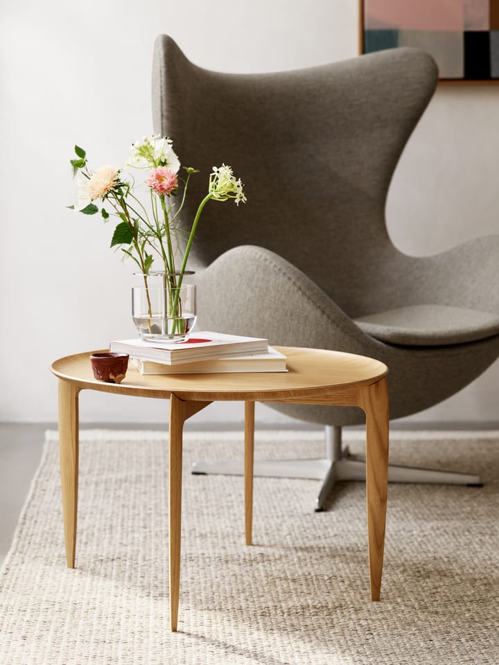 Foldable δίσκος τραπέζι Ø 60 cm, Oiled oak Fritz Hansen