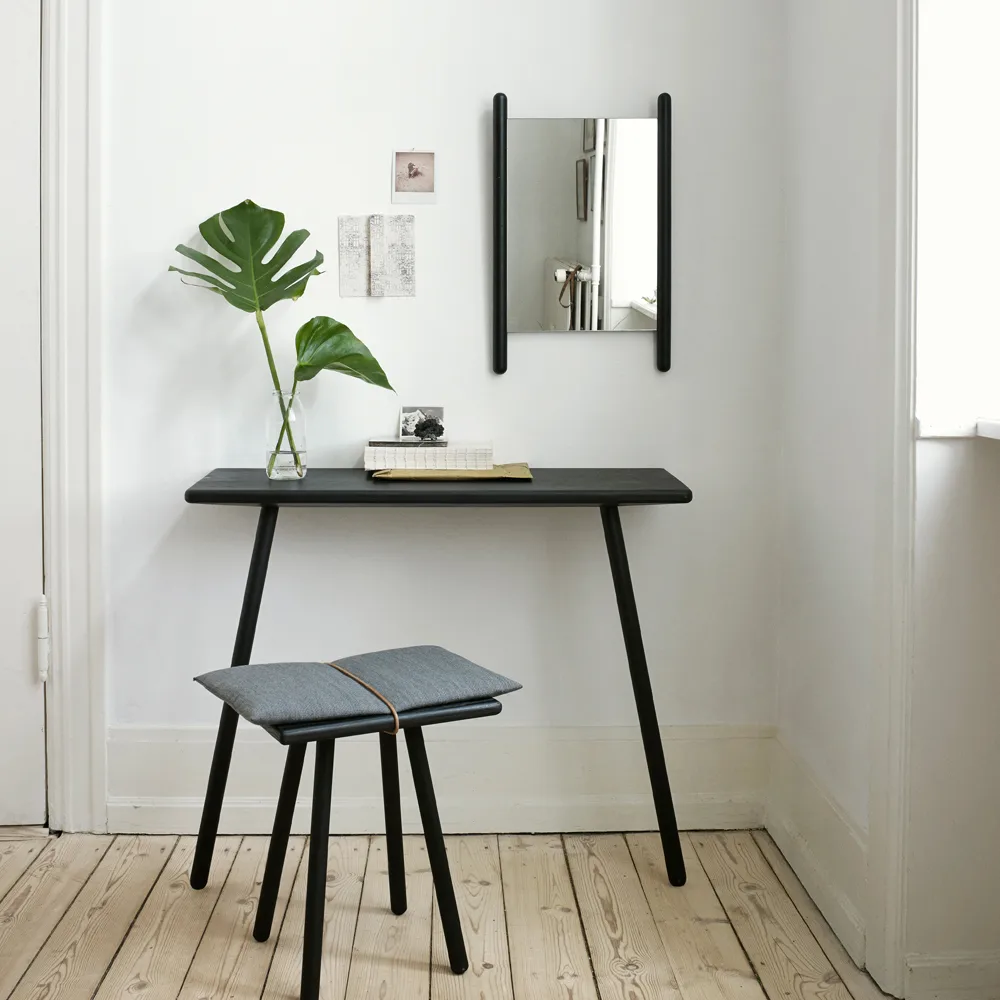 Georg σκαμπό, Λινό, δρυς ανεπεξέργαστη, συμπ. μαξιλάρι από λινάρι Fritz Hansen