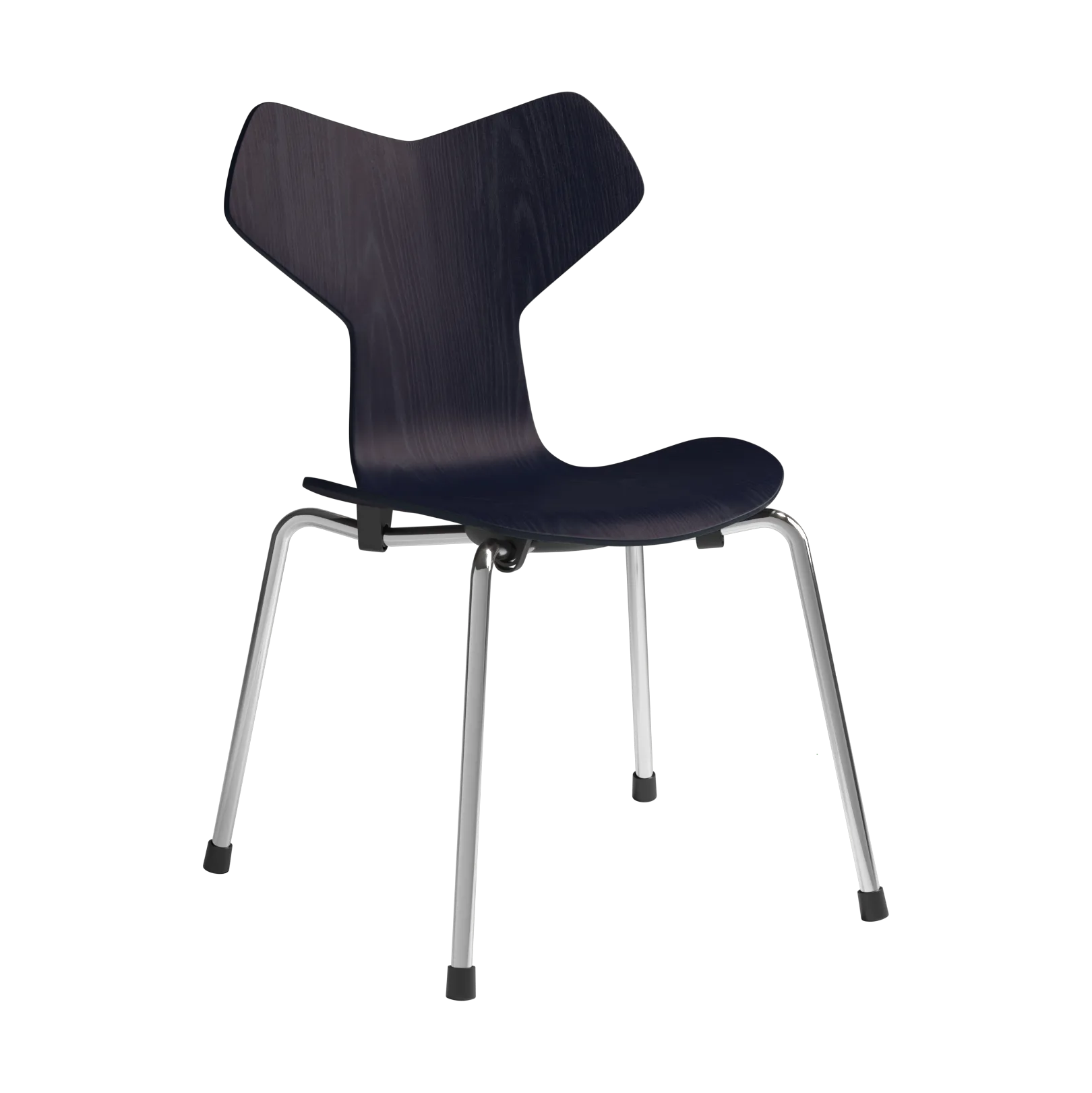 Grand Prix παιδική καρέκλα, Midnight blue βαμμένη τέφρα-χρώμιο Fritz Hansen