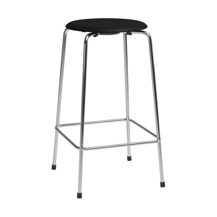 High Dot counter stool 4 πόδια, Μαύρο δεσποτάκι-χρώμιο Fritz Hansen