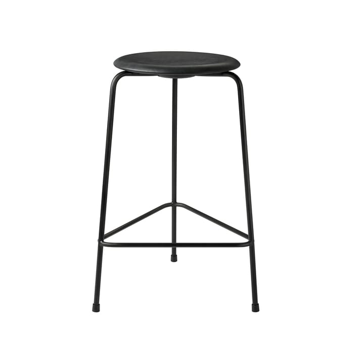 High Dot σκαμπό δερμάτινο, Cowboy black Fritz Hansen