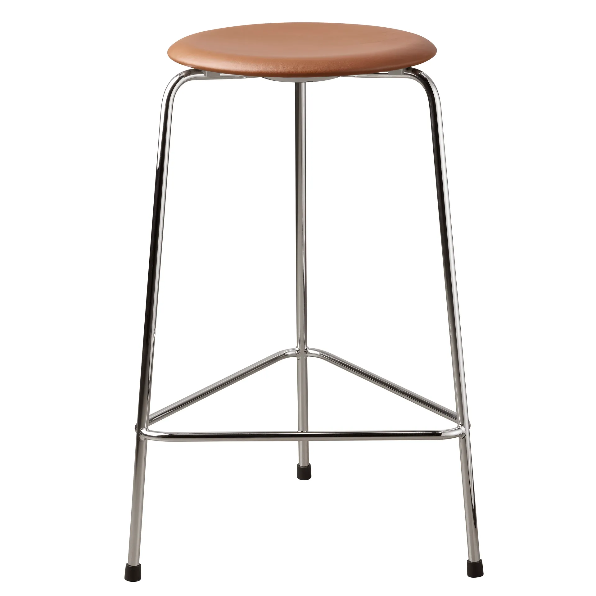 High Dot σκαμπό δερμάτινο, Wild leather walnut Fritz Hansen