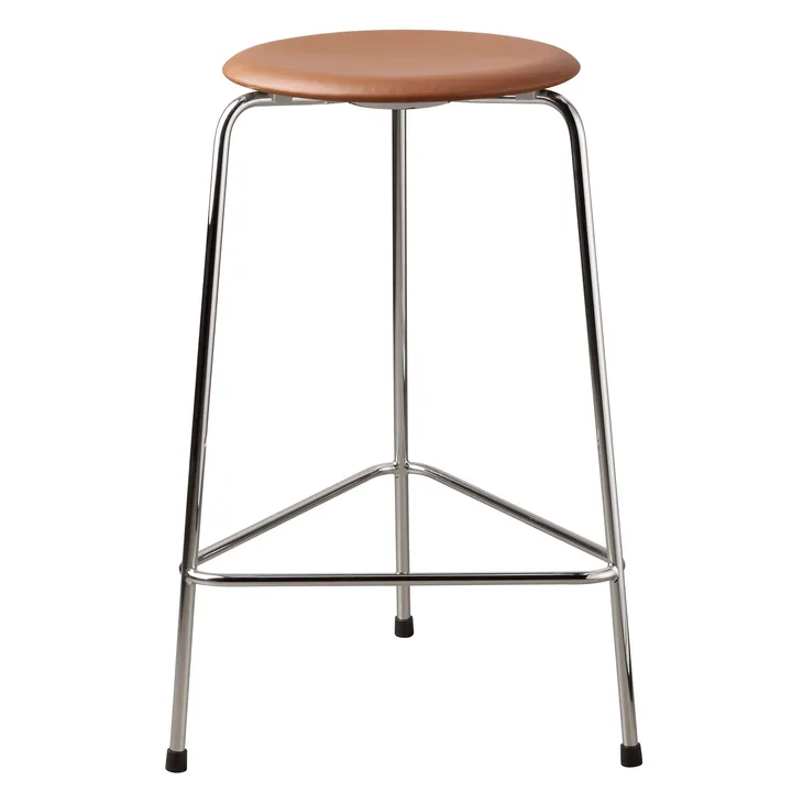 High Dot σκαμπό δερμάτινο - Wild leather walnut - Fritz Hansen