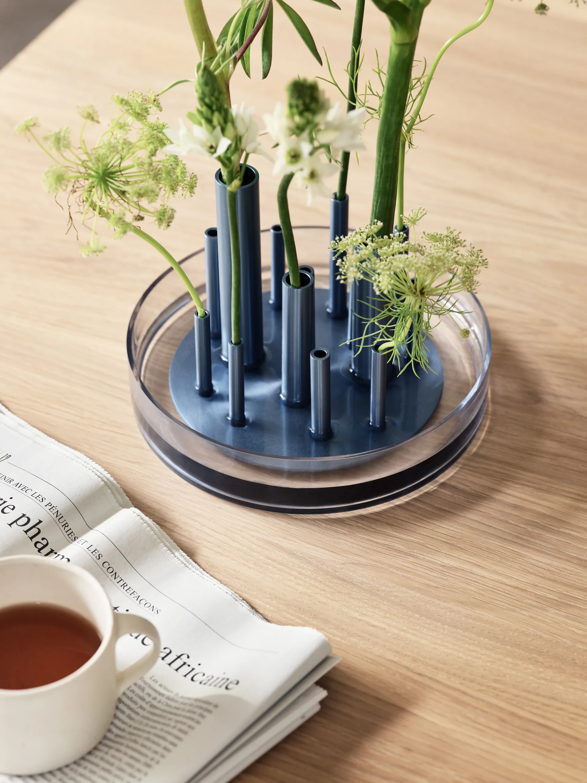 Ikeru low βάζο, Dusk blue Fritz Hansen