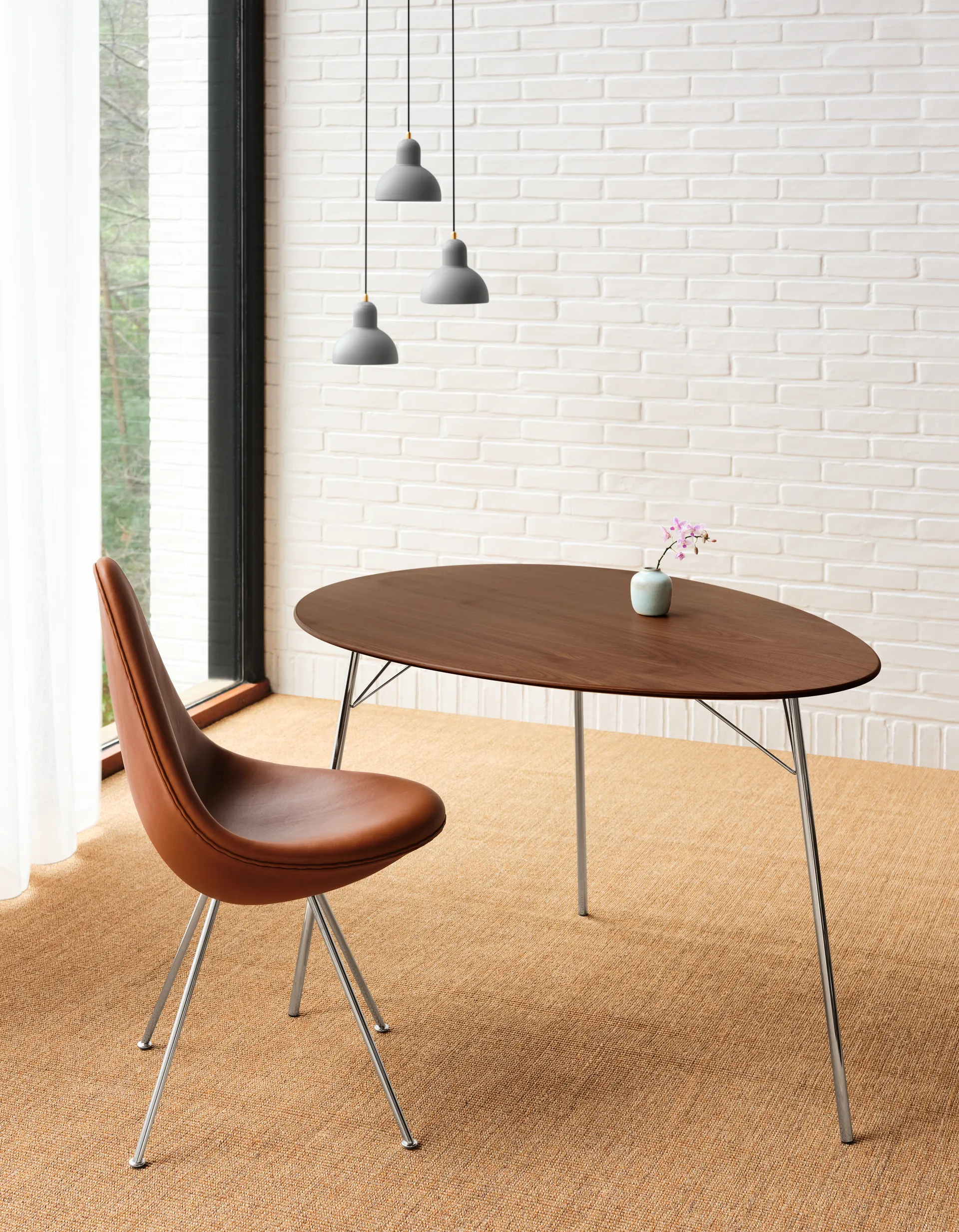 Kaiser Idell 6722-P κρεμαστό φωτιστικό, Easy Grey Fritz Hansen