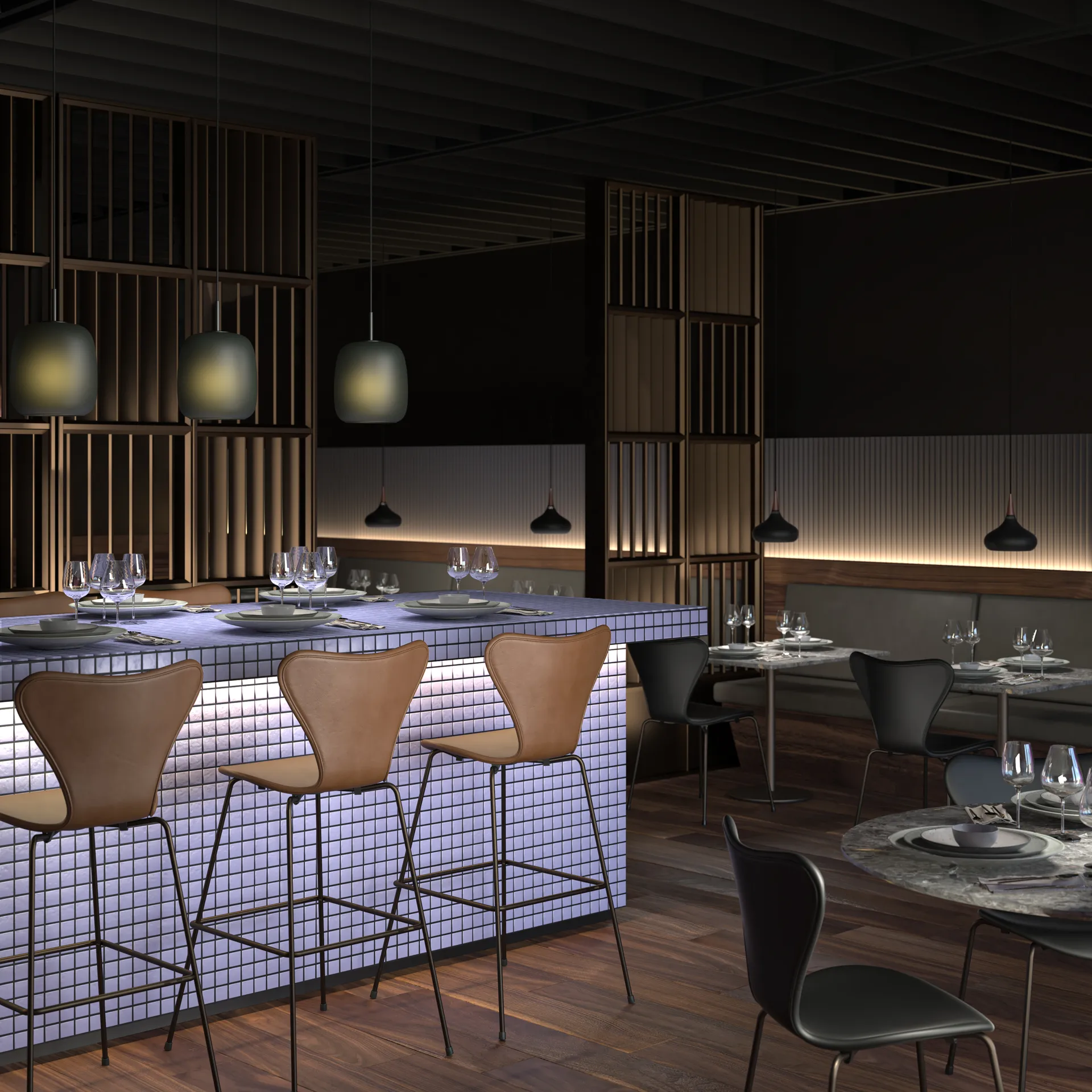 Maluma κρεμαστό φωτιστικό, Βρύο Fritz Hansen