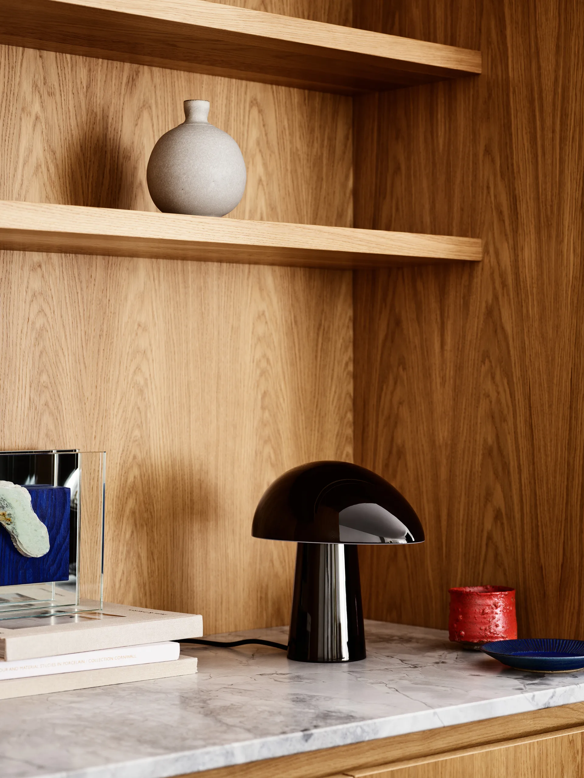 Night Owl επιτραπέζιο φωτιστικό steel, Black Fritz Hansen