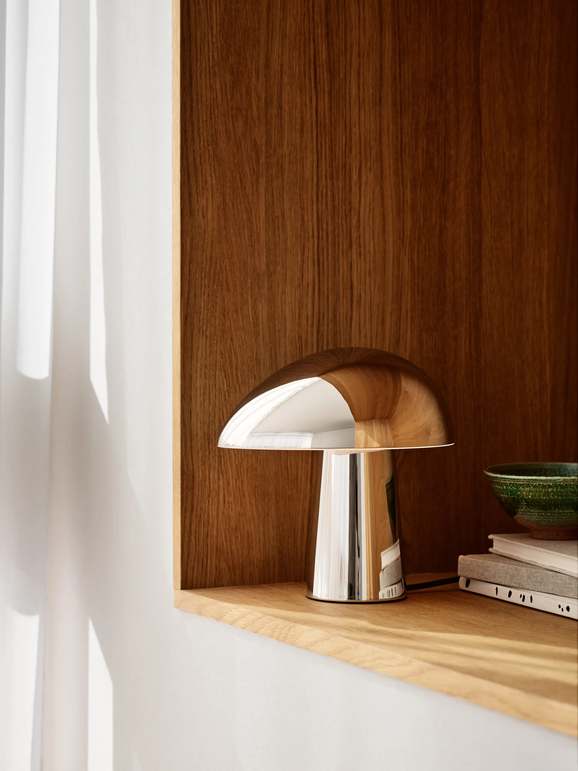 Night Owl επιτραπέζιο φωτιστικό steel, Polished steel Fritz Hansen