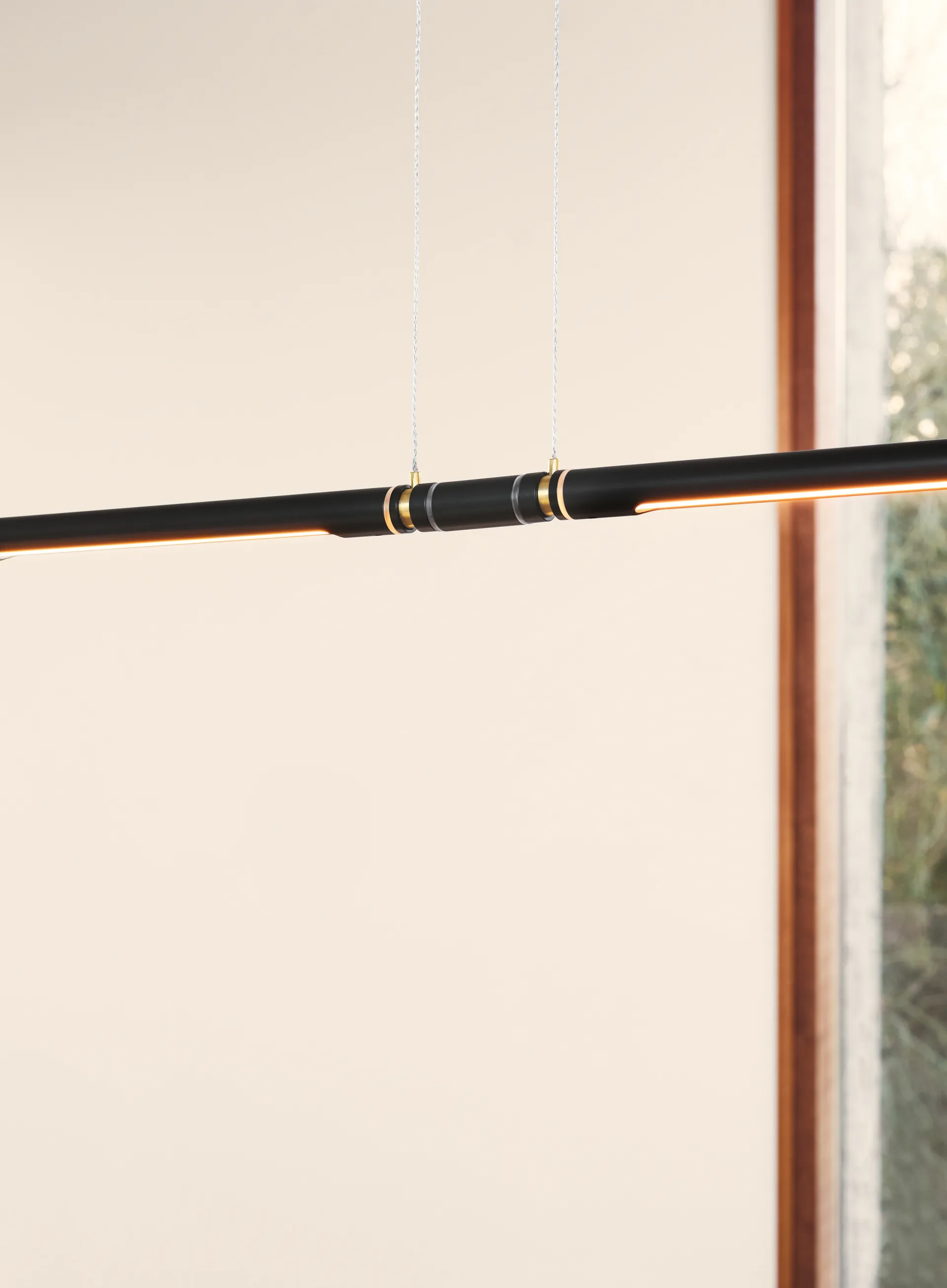 OneLine κρεμαστό φωτιστικό, Μαύρο Fritz Hansen