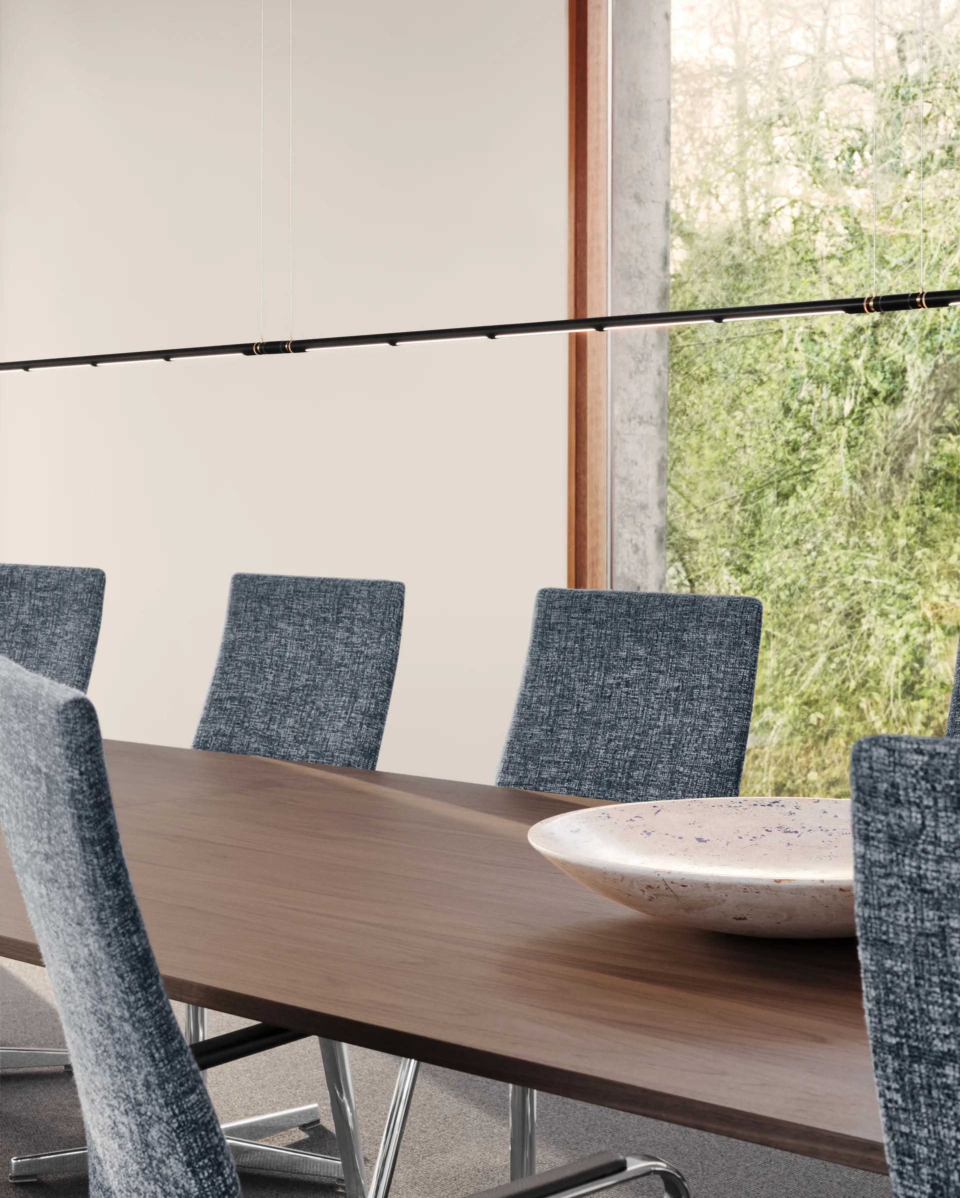 OneLine κρεμαστό φωτιστικό, Μαύρο Fritz Hansen