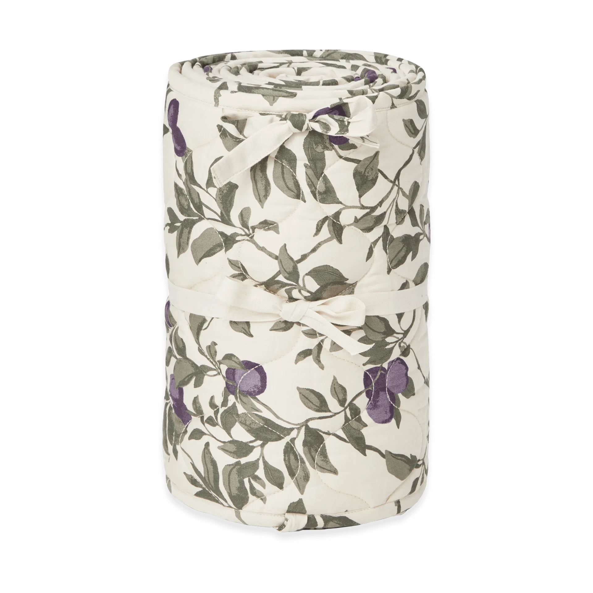 Προστατευτικό κρεβατιού σε δαμασκηνί σατέν με καπιτονέ υφή, 30x360 εκ. Garbo&Friends