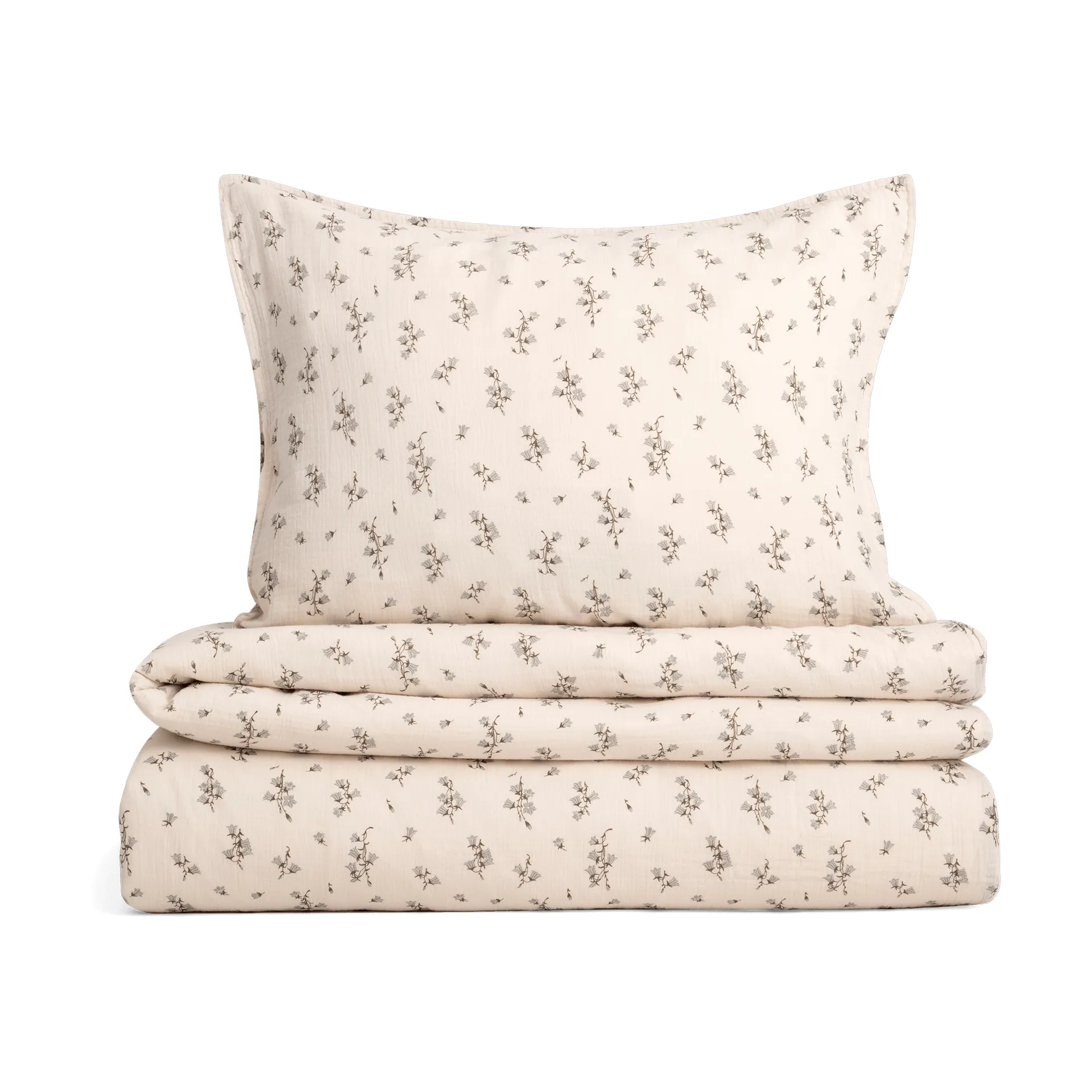 Bluebell Muslin κλινοσκεπάσματα σετ, 140x200 cm/50x70 cm Garbo&Friends