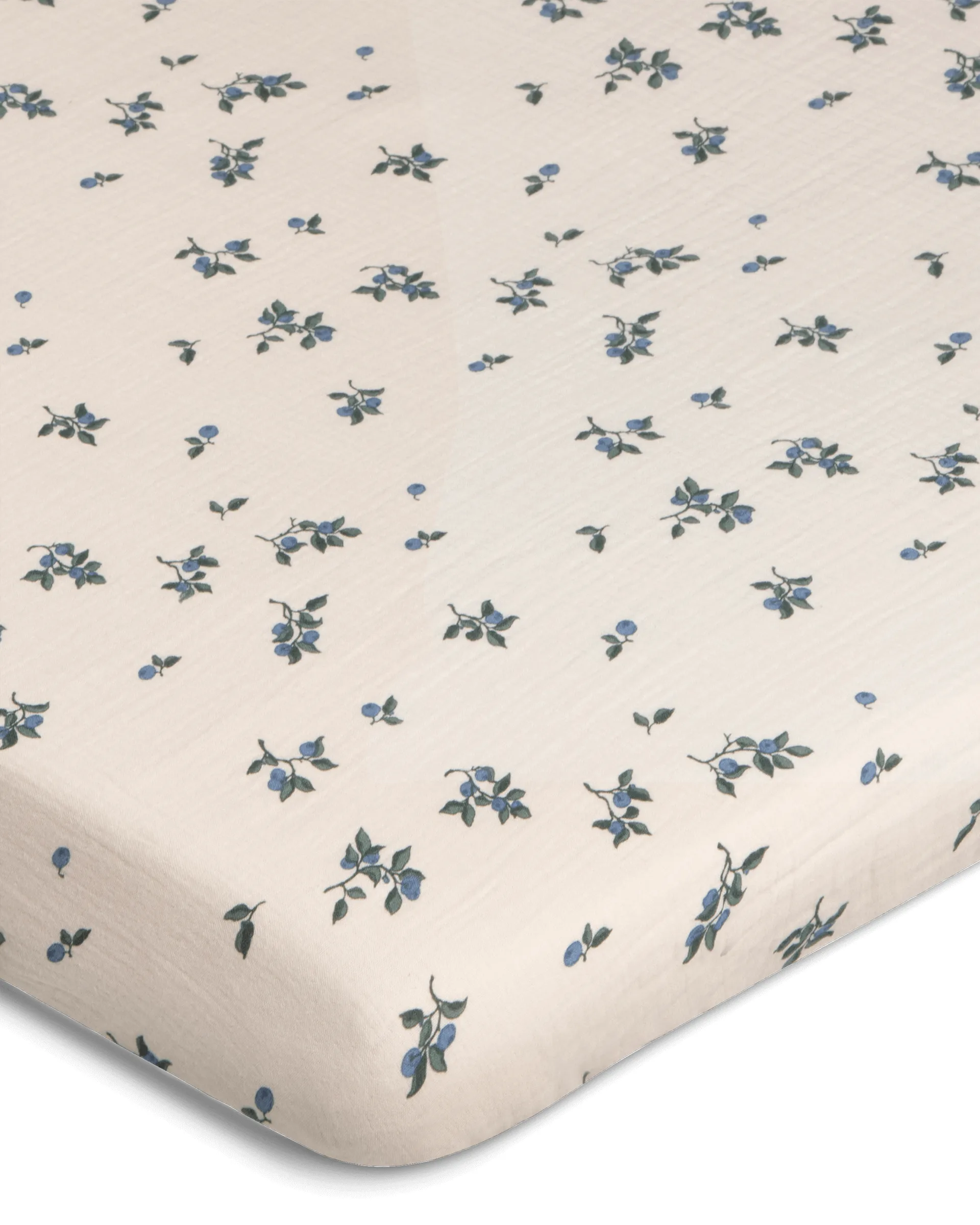 Σεντόνια με λάστιχο Blueberry Muslin, 70x140x20 cm Garbo&Friends