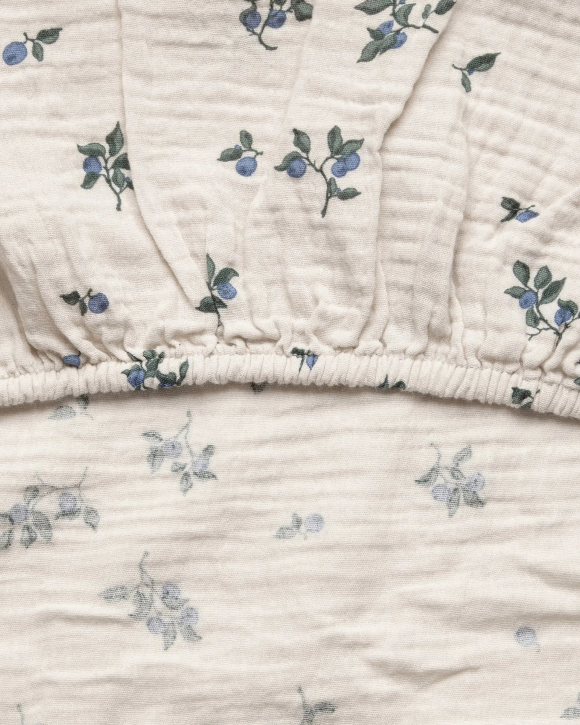 Σεντόνια με λάστιχο Blueberry Muslin, 90x200x30 cm Garbo&Friends